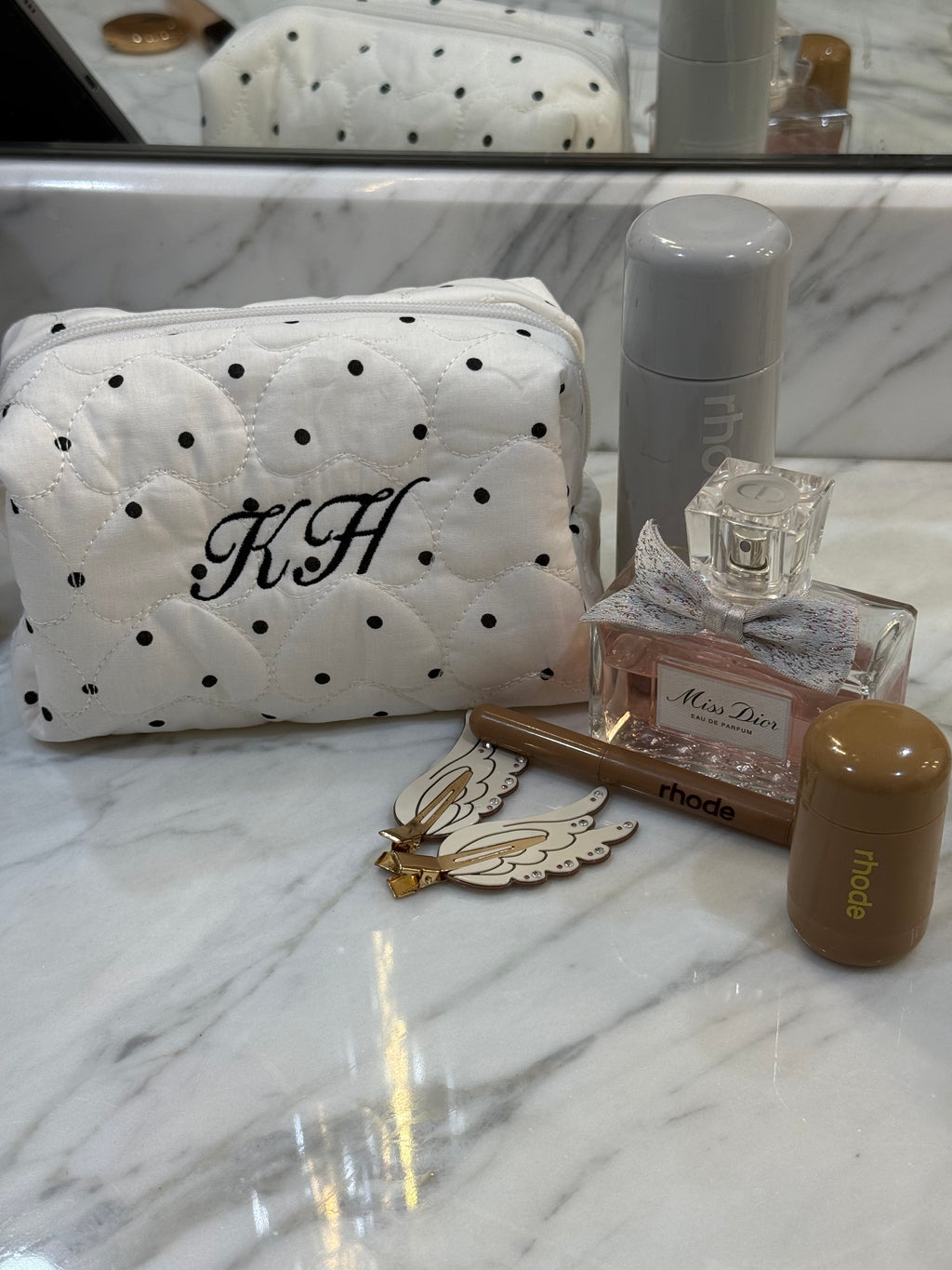 Medium Polka Dot Cosmetic bag